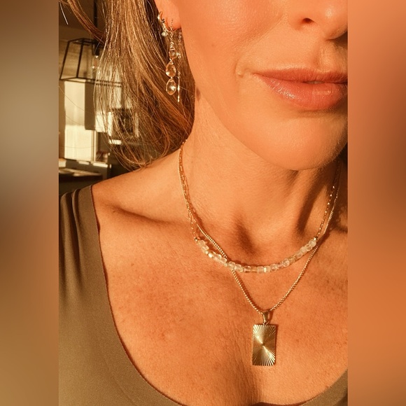 Stunning Citrine Earrings Threader Earrings Gemstone Jewelry Non-tarnish Gold - Picture 11 of 13